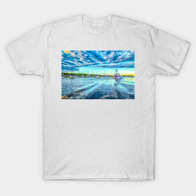 Falmouth Harbor Cape Cod T-Shirt by Gestalt Imagery